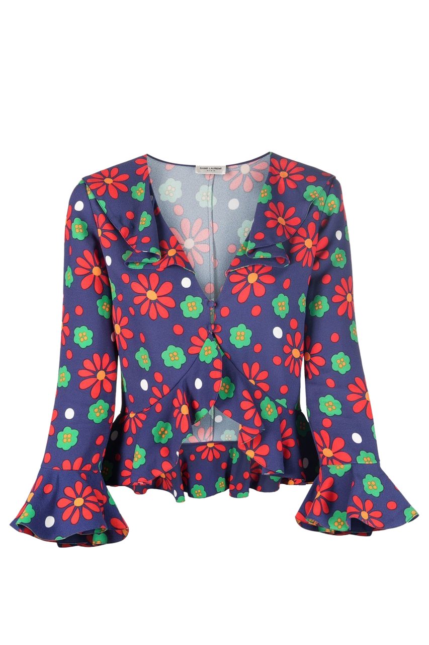Saint Laurent Top Red Rood