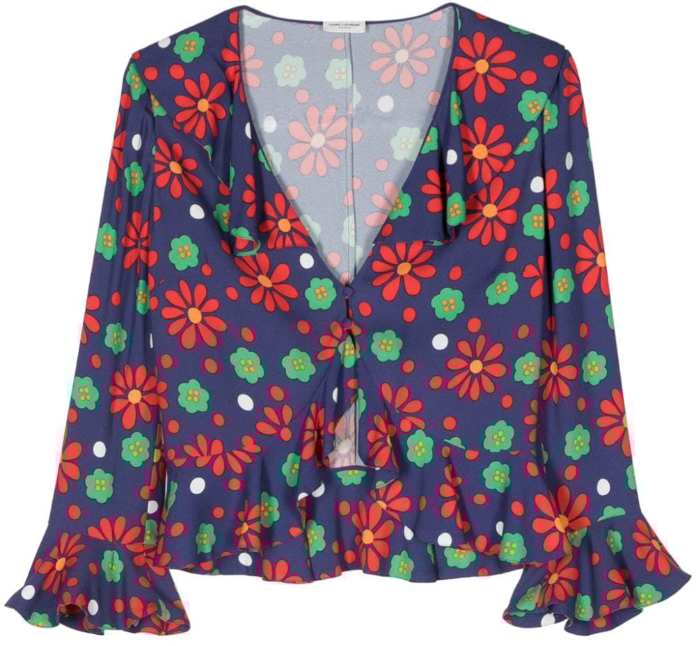 Saint Laurent Top Red Rood