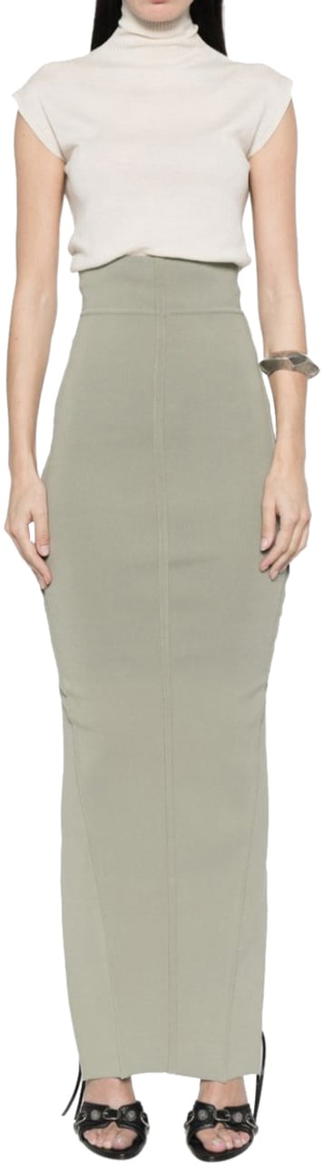 Rick Owens Pillar Skirt Celadon Groen