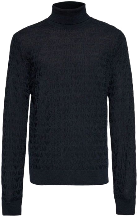 Emporio Armani Sweaters Blue Blauw