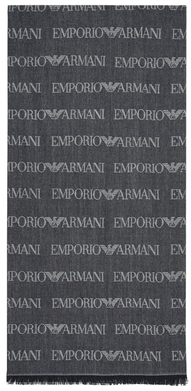 Emporio Armani Scarfs Blue Blauw