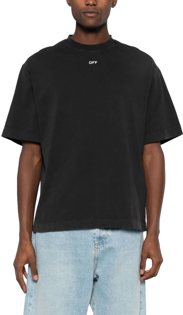OFF-WHITE Off White S.Matthew Skate Logo-Print T-Shirt Zwart
