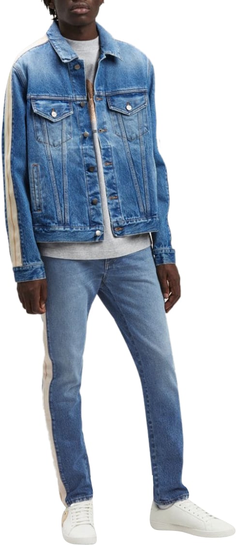 Palm Angels Jeans Clear Blue Blauw
