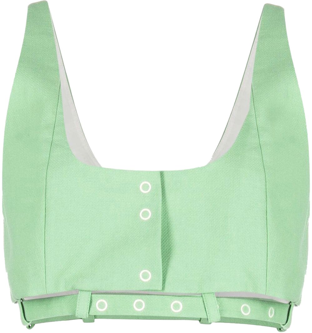 Ganni Top Verde Acqua Groen