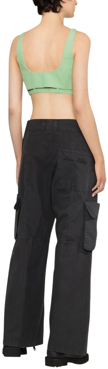 Ganni Top Verde Acqua Groen