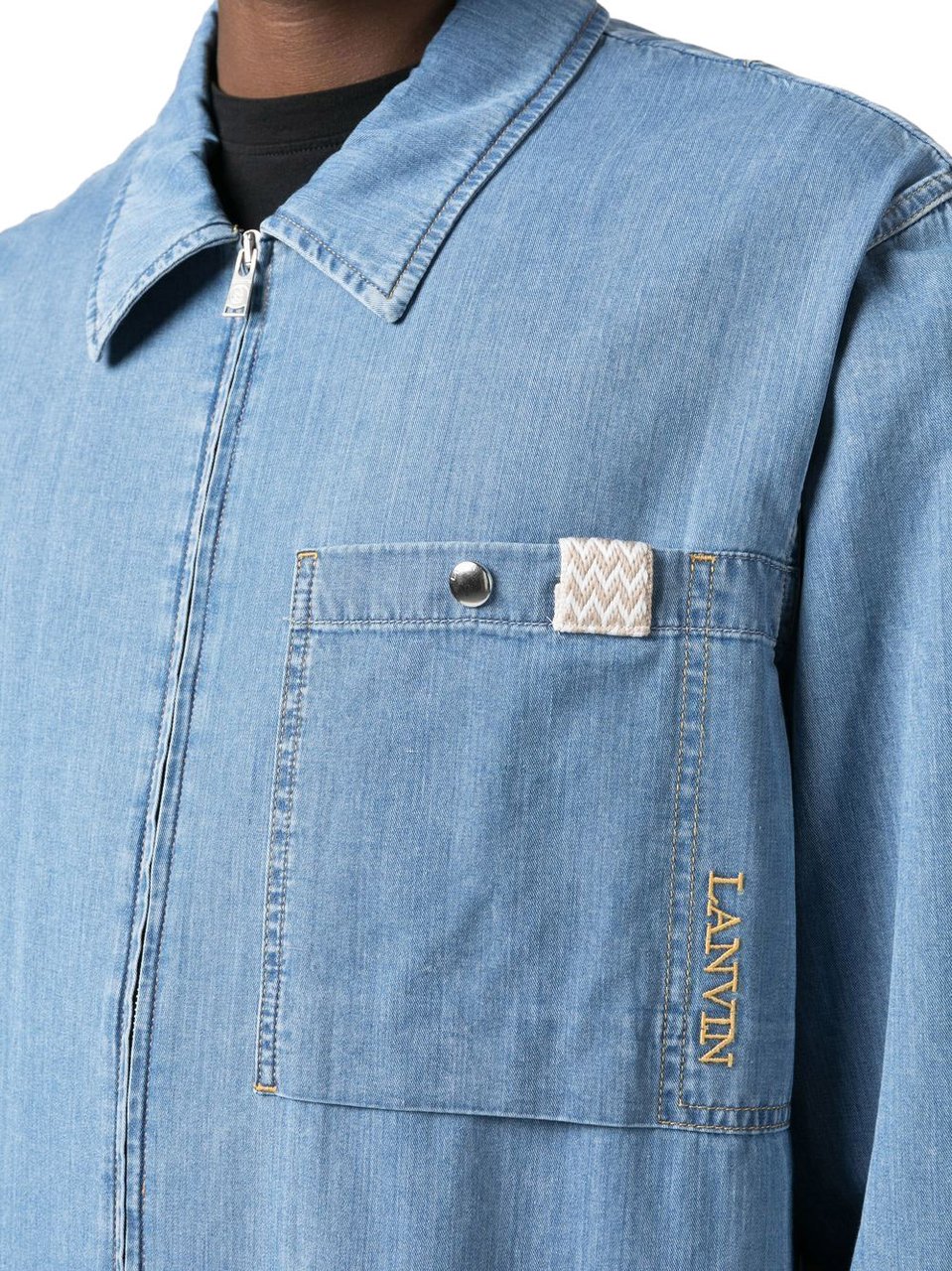 Lanvin Shirts Clear Blue Blauw