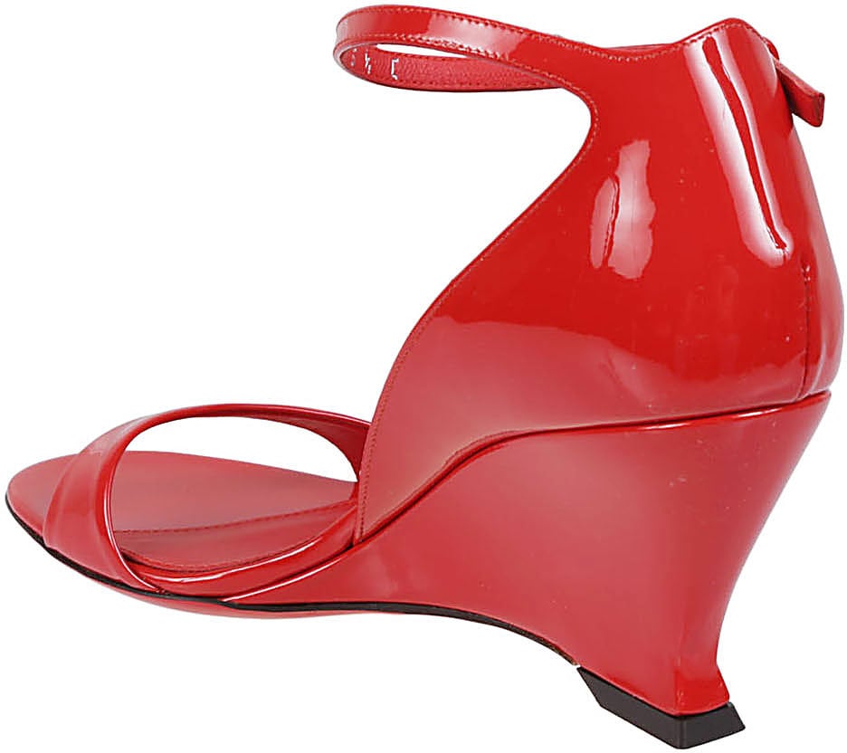 Ferragamo Sandals Red Rood