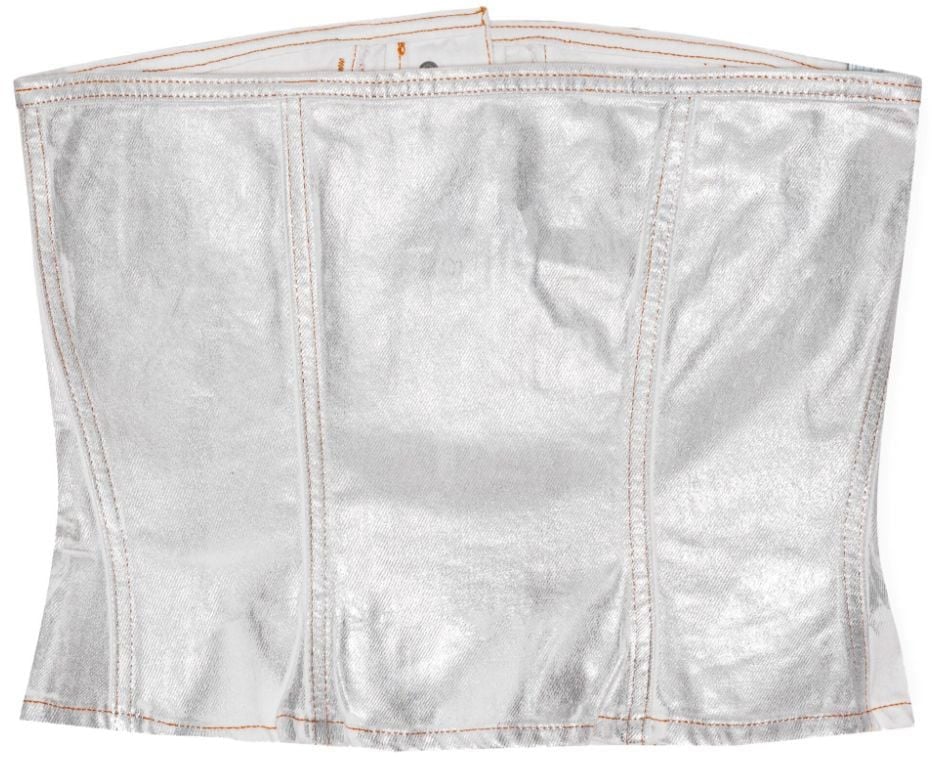 Ganni Top White Wit