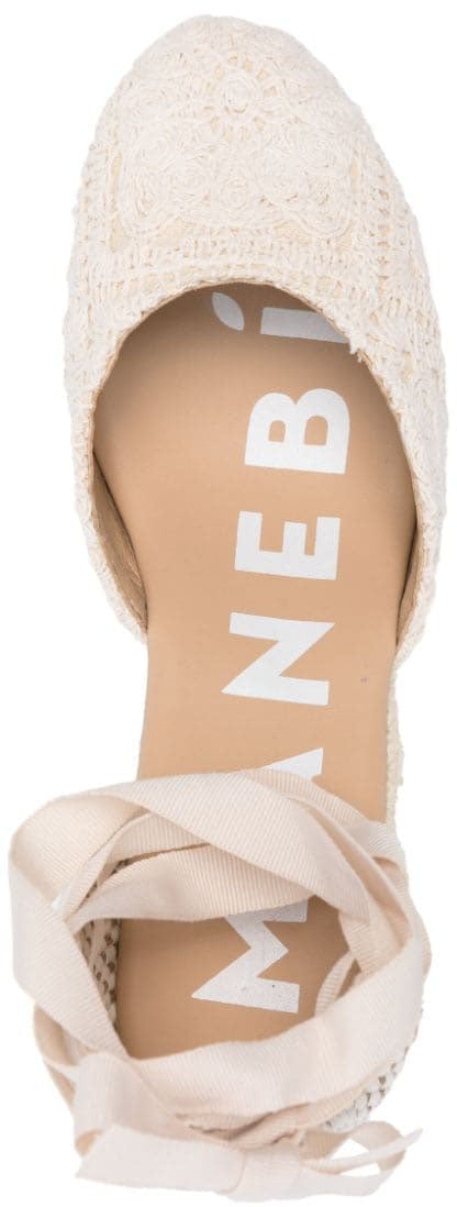 Manebi Flat Shoes White Wit