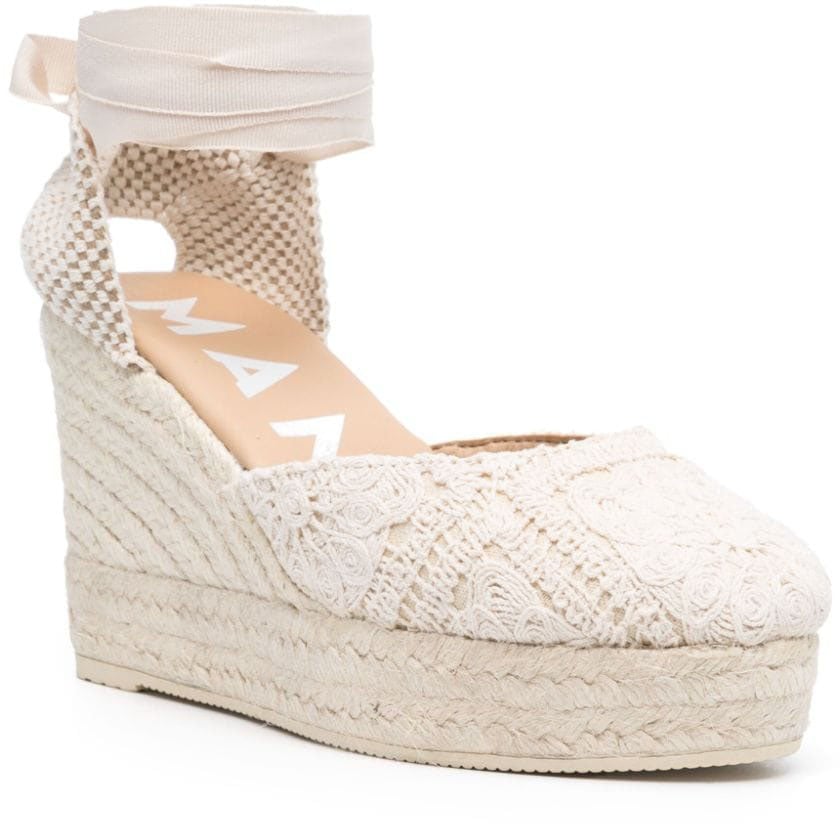 Manebi Flat Shoes White Wit