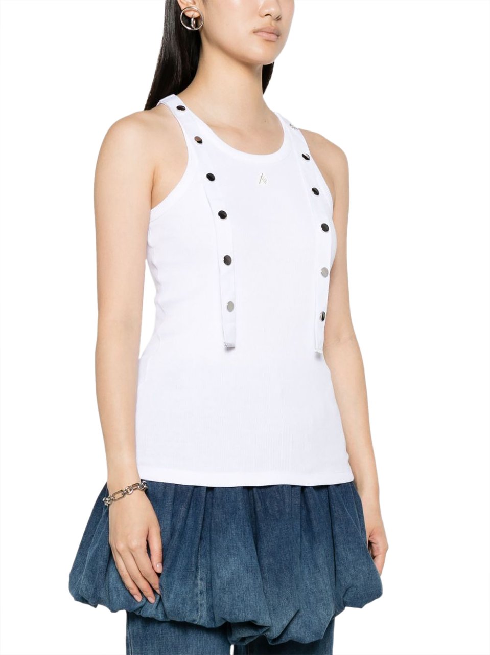 The Attico Top White Wit