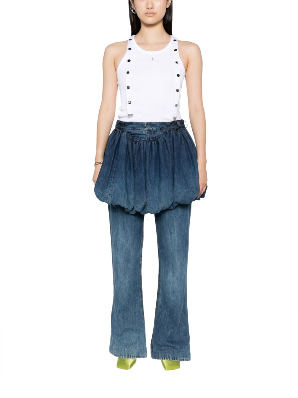 The Attico Top White Wit