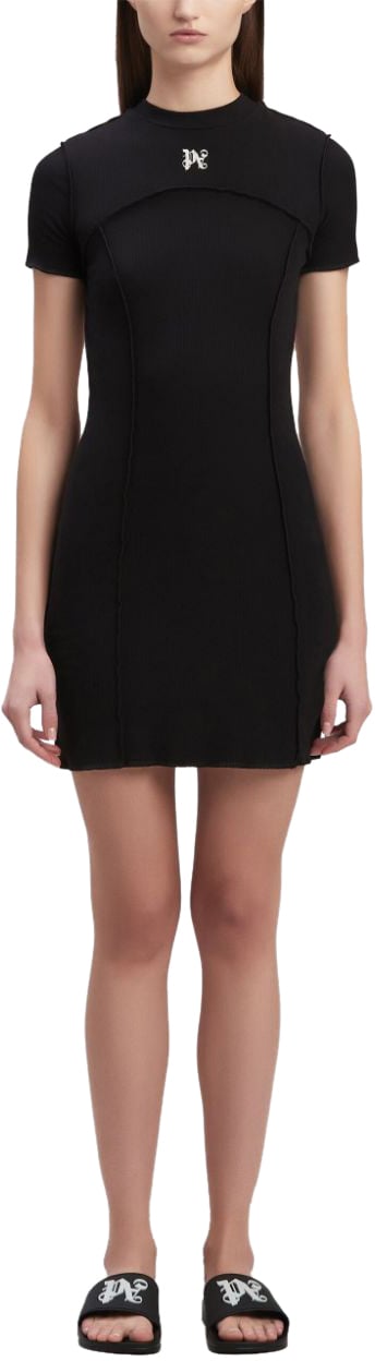 Palm Angels Abito con Monogram PA Zwart