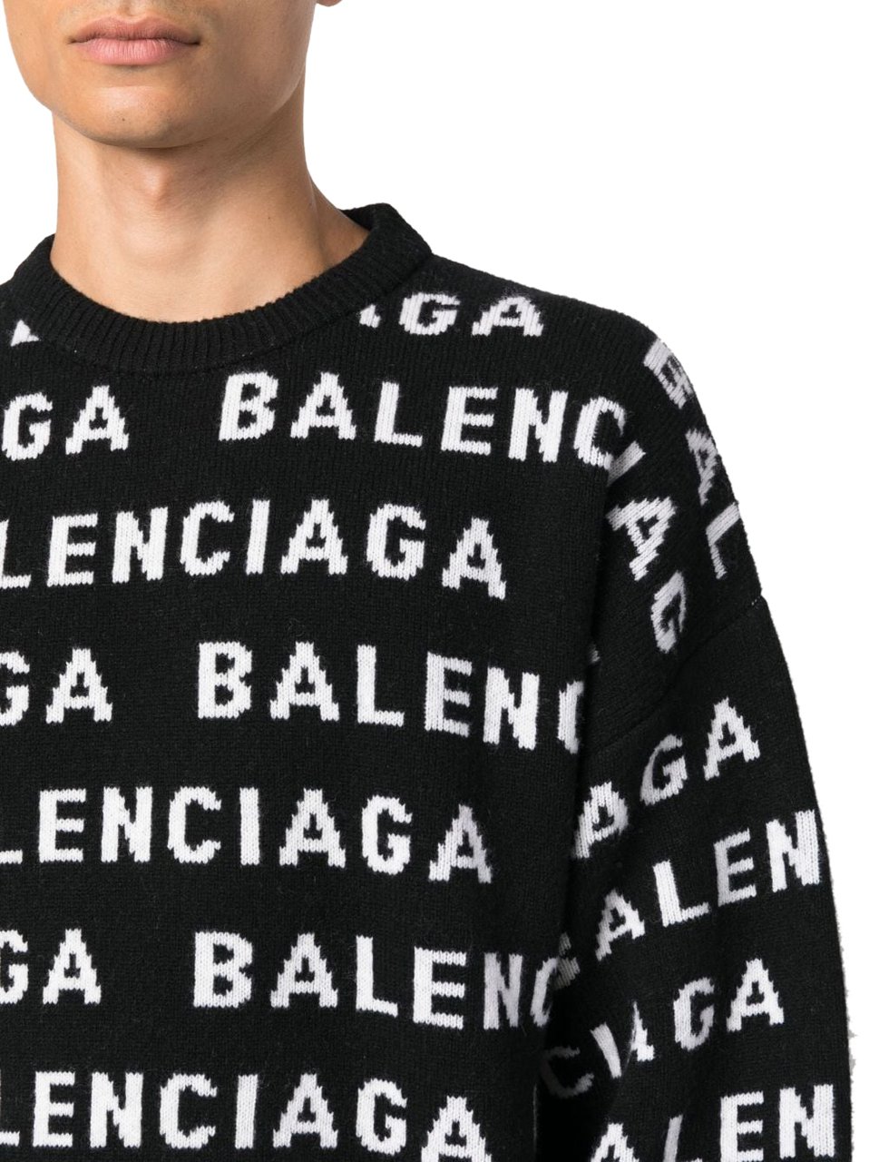 Balenciaga Sweaters Black Zwart