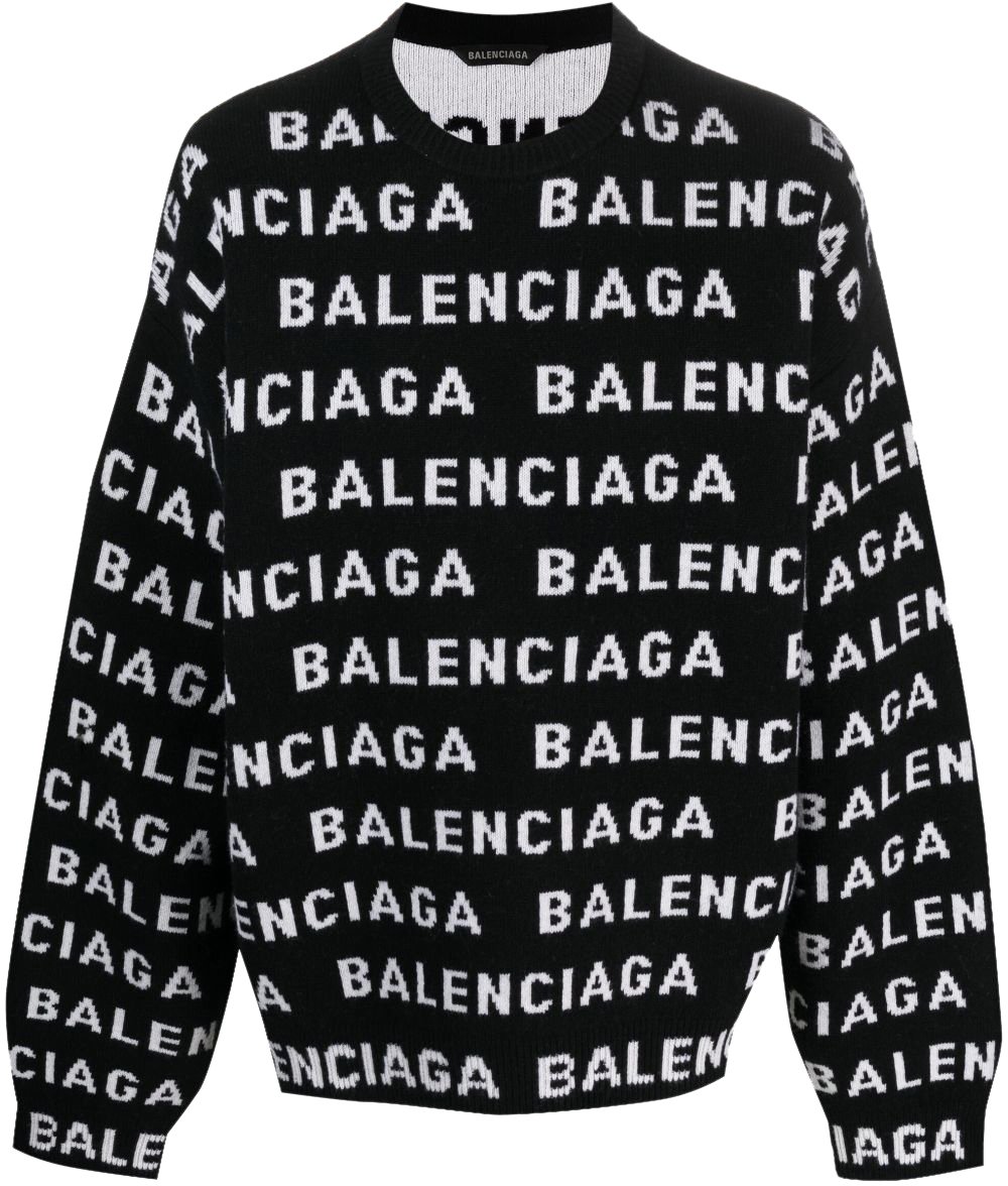 Balenciaga Sweaters Black Zwart