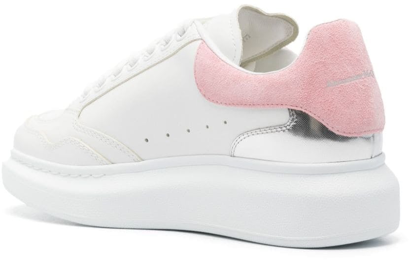 Alexander McQueen Dames Oversized Sneaker Wit/Roze Wit