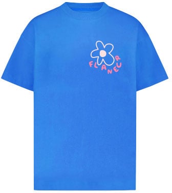 FLÂNEUR t-shit blue Blauw