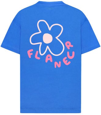 FLÂNEUR t-shit blue Blauw