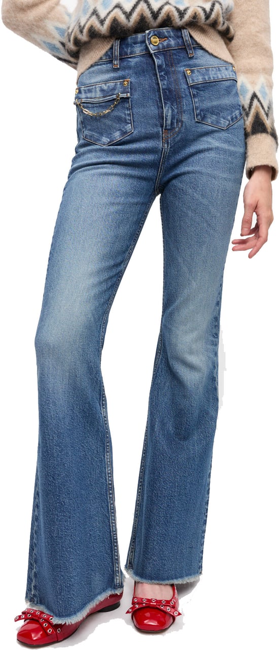 Ganni jeans blue Blauw