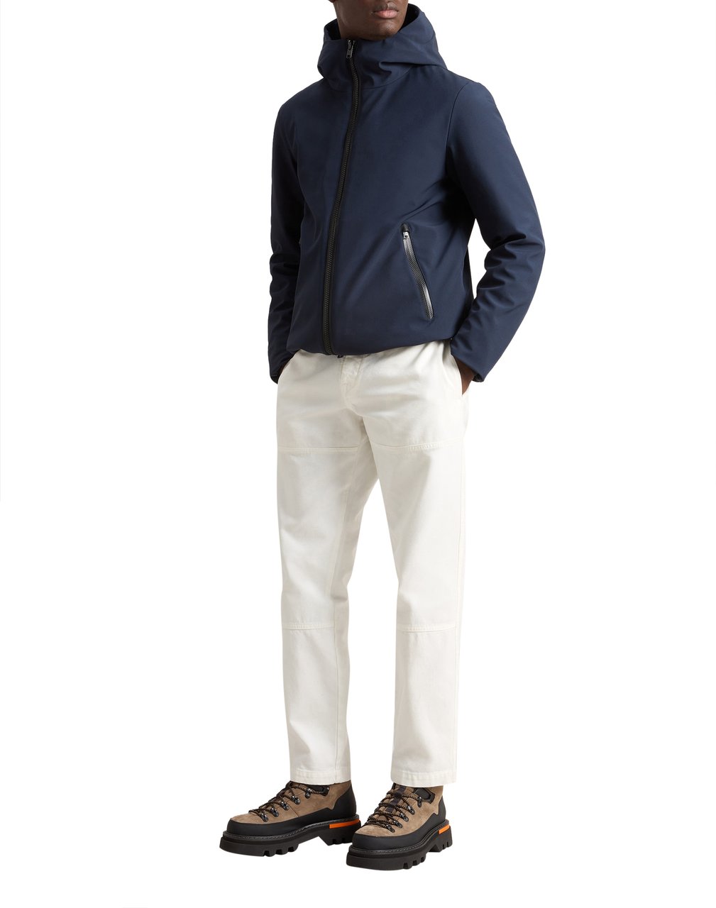 Woolrich Coats Melton Blue Blauw
