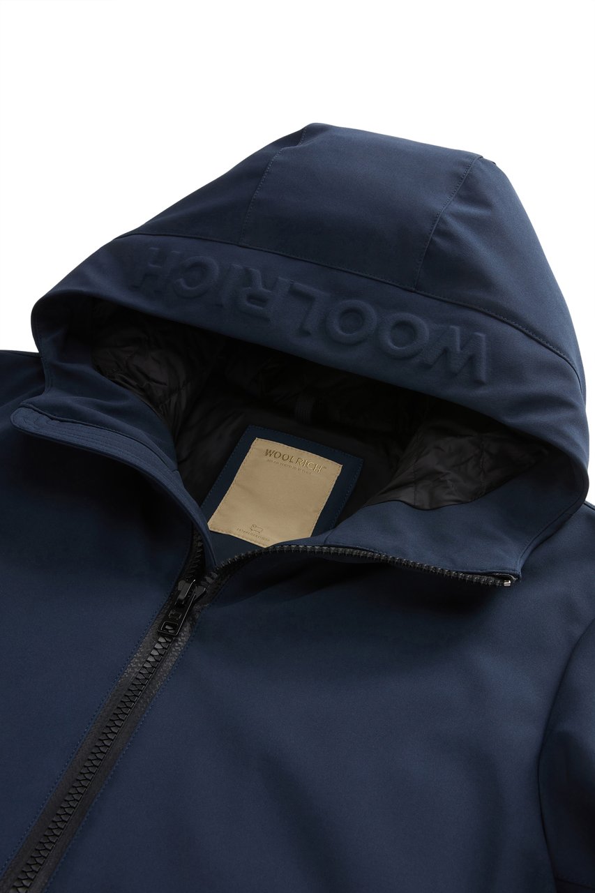 Woolrich Coats Melton Blue Blauw