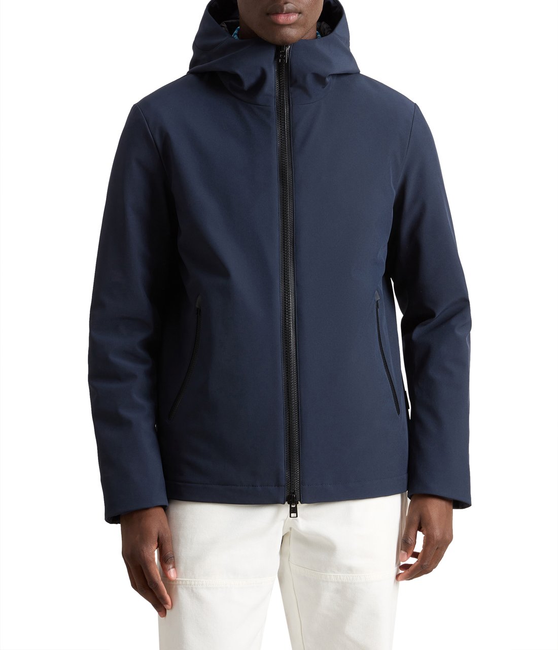 Woolrich Coats Melton Blue Blauw