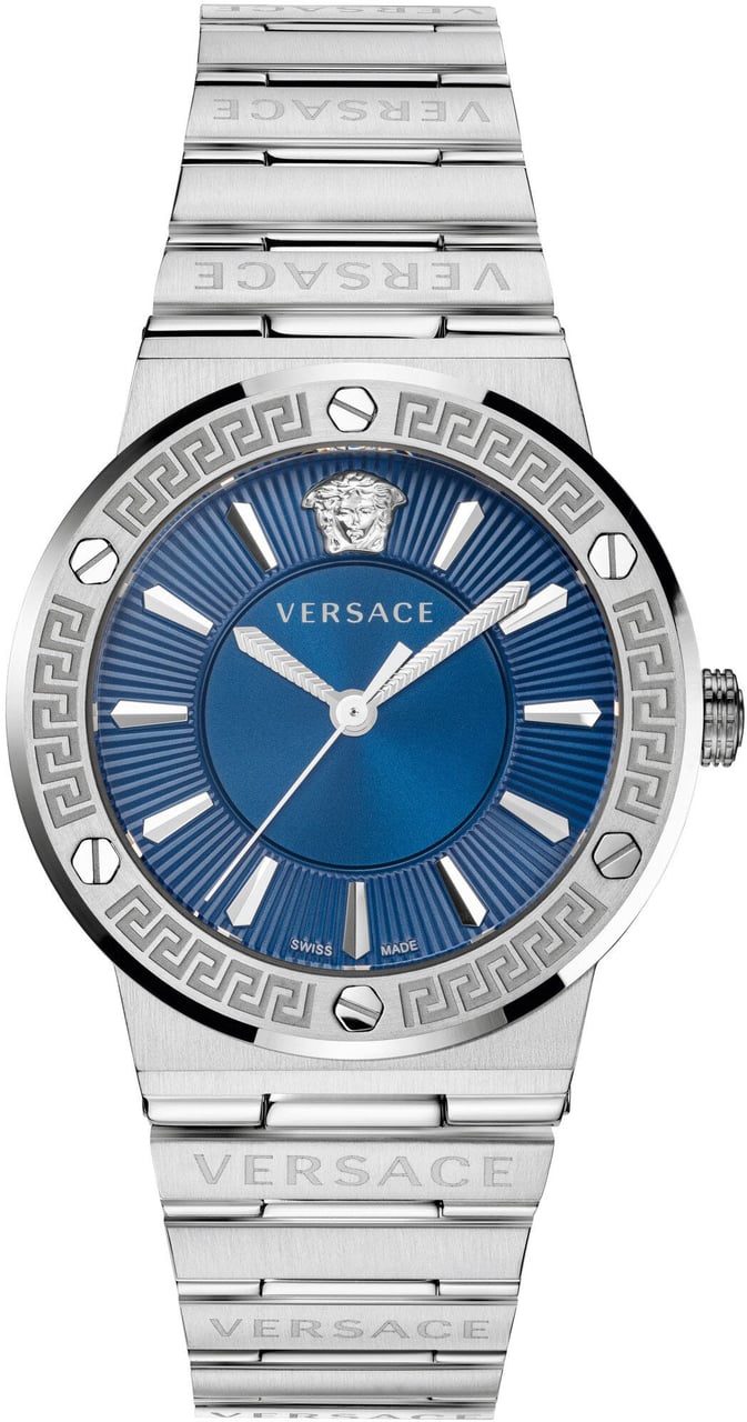 Versace VEVH00520 Greca Logo dameshorloge 38 mm Blauw