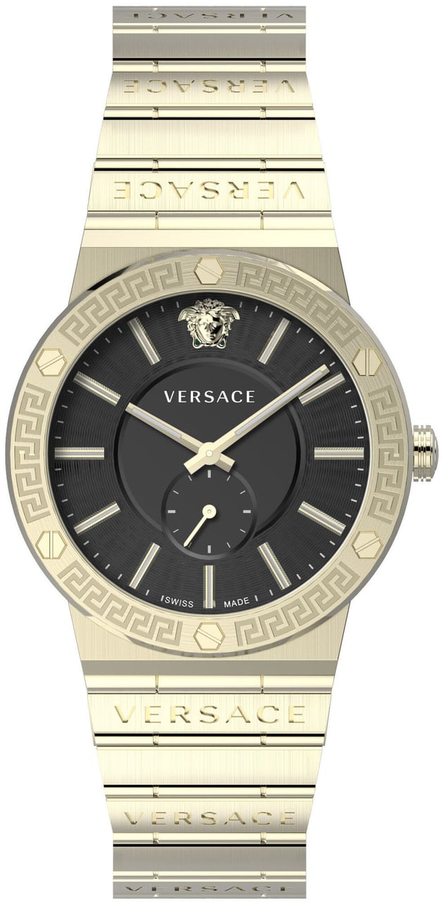 Versace VEVI008 21 Greca Logo horloge 41 mm Zwart