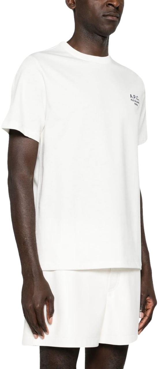 A.P.C. t shirt a logo brode Beige