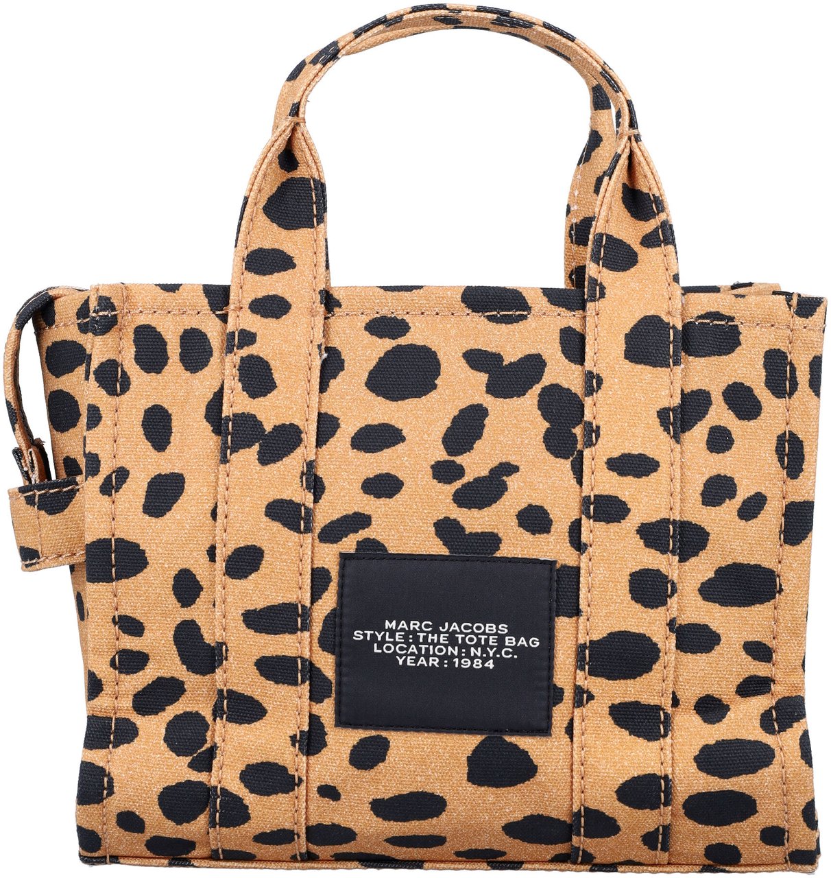 Marc Jacobs The Small Tote Cheetah Black Leo Zwart