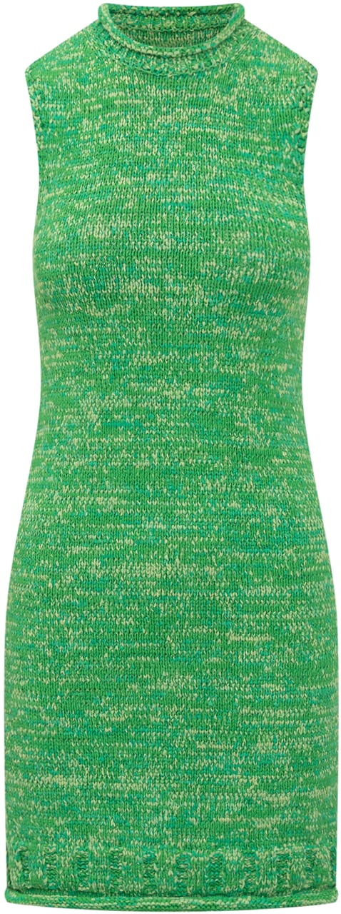 J.W. Anderson Vestito Mini Space Dye Groen