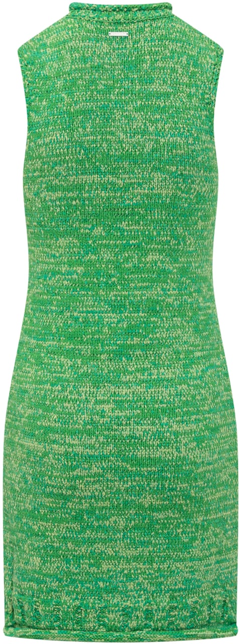 J.W. Anderson Vestito Mini Space Dye Groen
