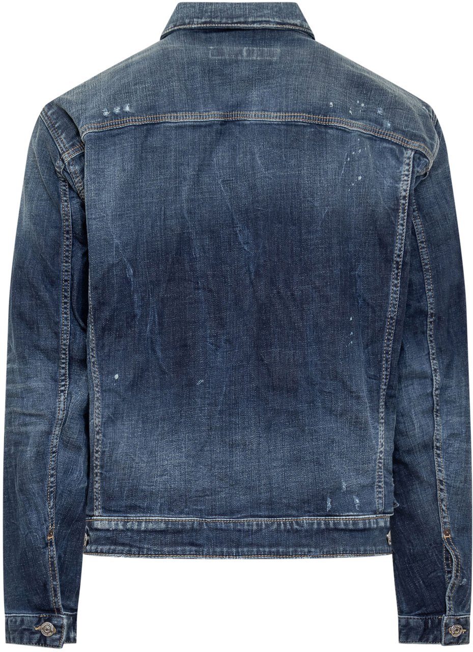Dsquared2 Giacca in Jeans Over Blauw