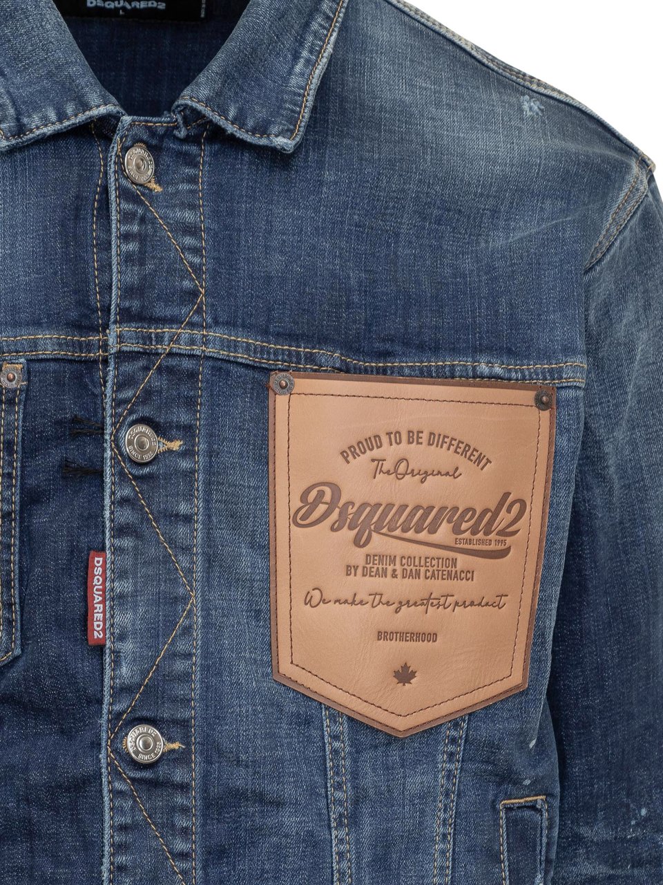 Dsquared2 Giacca in Jeans Over Blauw