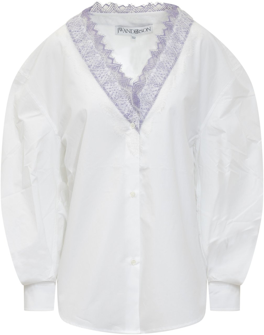 J.W. Anderson Camicia con Scollo a V Lace Wit