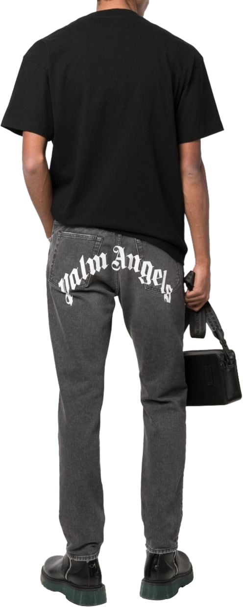 Palm Angels Jeans Black Zwart