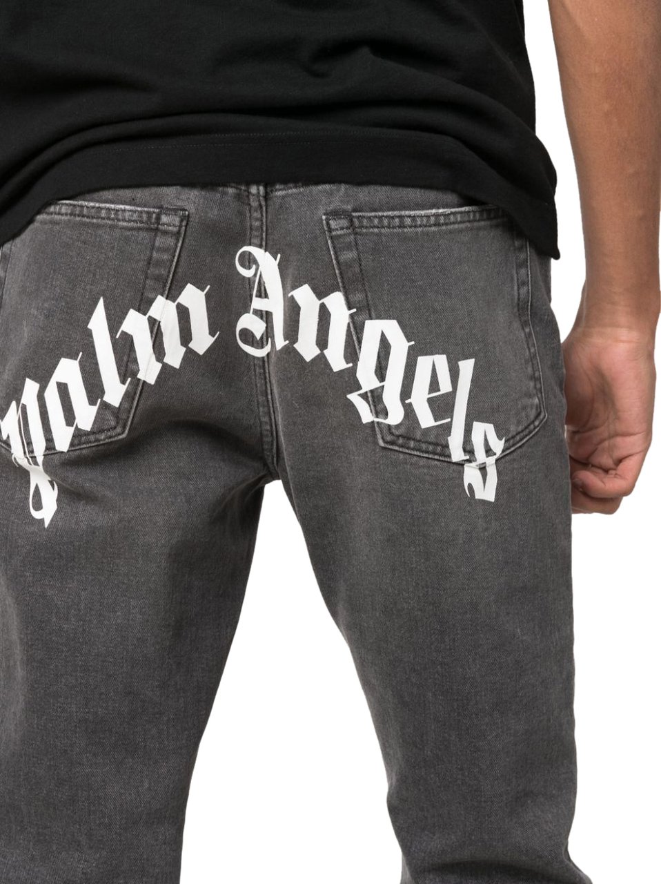 Palm Angels Jeans Black Zwart