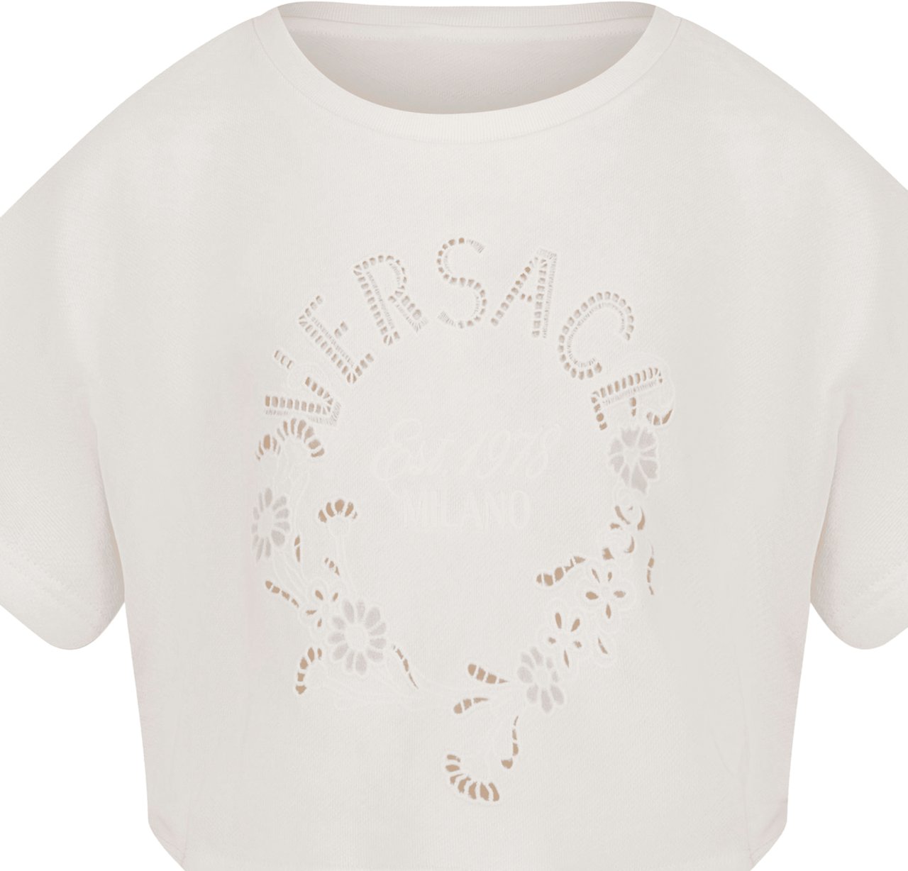 Versace Versace Kinder Meisjes T-Shirt In Off White Wit