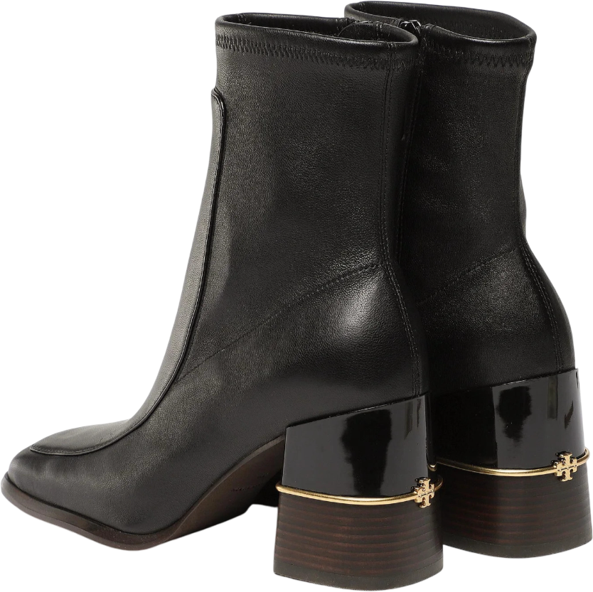 Tory Burch Tronchetti Multi Logo Strech Boot Zwart