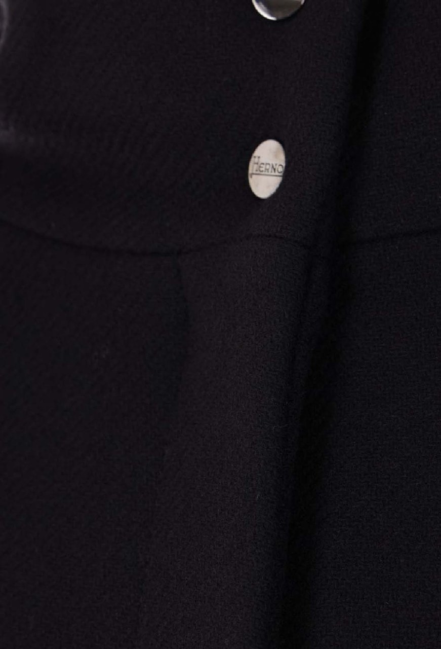 Herno Down jacket with virgin wool blend Zwart