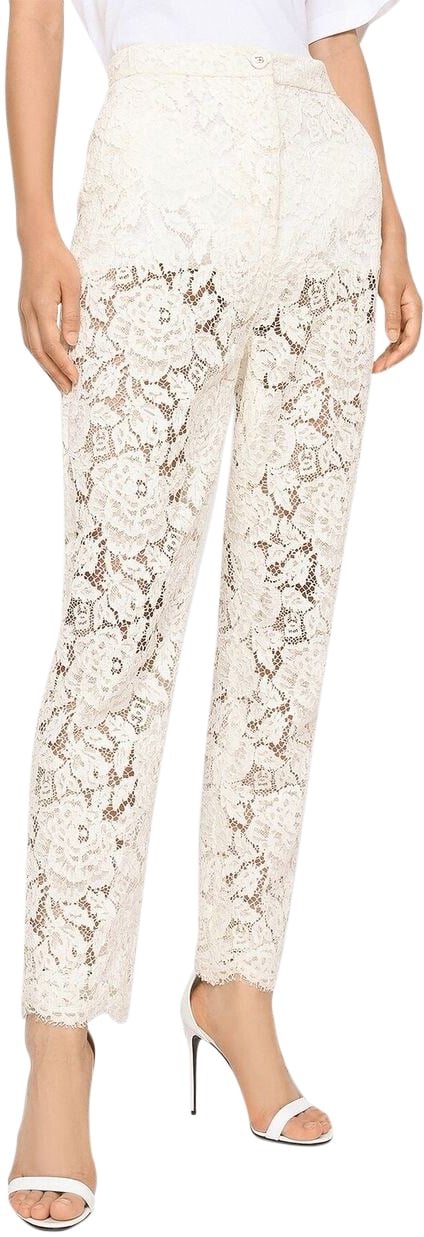 Dolce & Gabbana Trousers White Wit