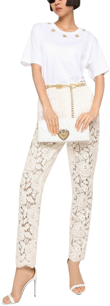 Dolce & Gabbana Trousers White Wit