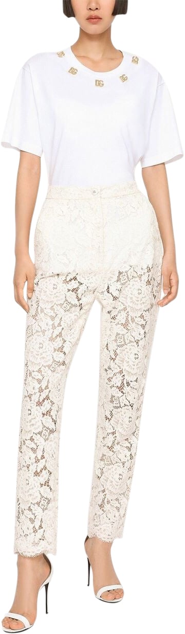 Dolce & Gabbana Trousers White Wit