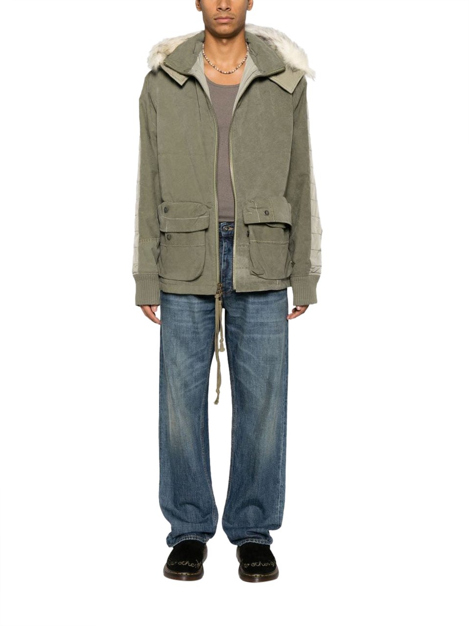 Greg Lauren Coats Beige Beige