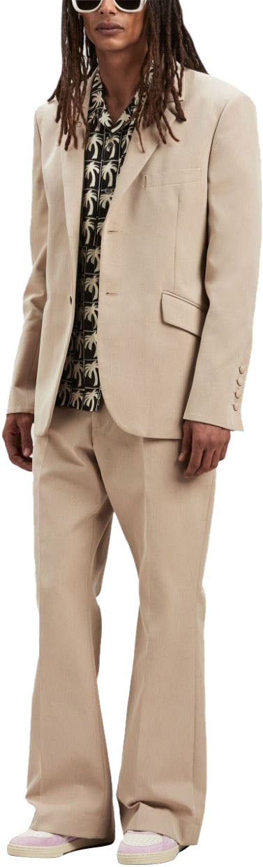 Palm Angels Trousers Beige Beige