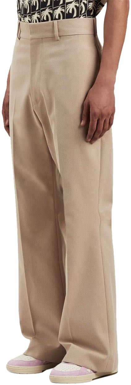 Palm Angels Trousers Beige Beige