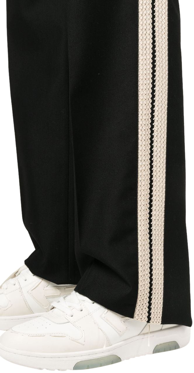 Palm Angels Trousers Black Zwart