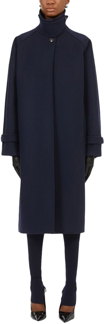Ferragamo Coats Blue Blauw