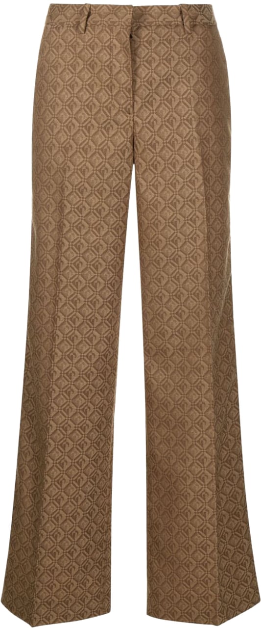 Marine Serre Trousers Beige Beige