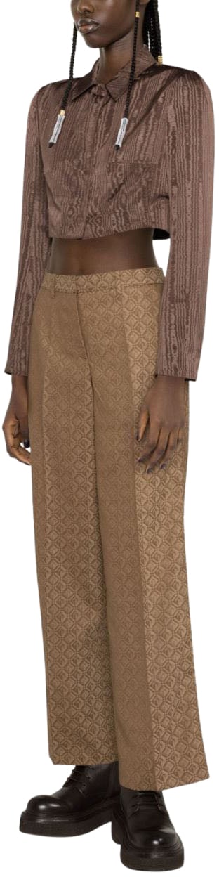 Marine Serre Trousers Beige Beige
